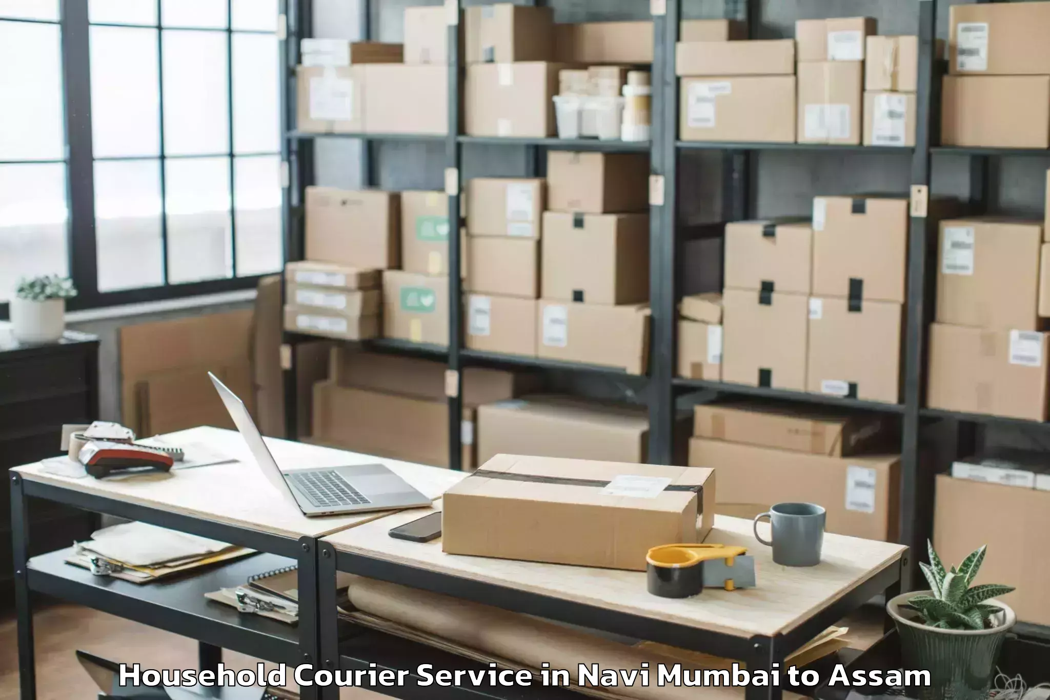 Top Navi Mumbai to Darangamela Household Courier Available